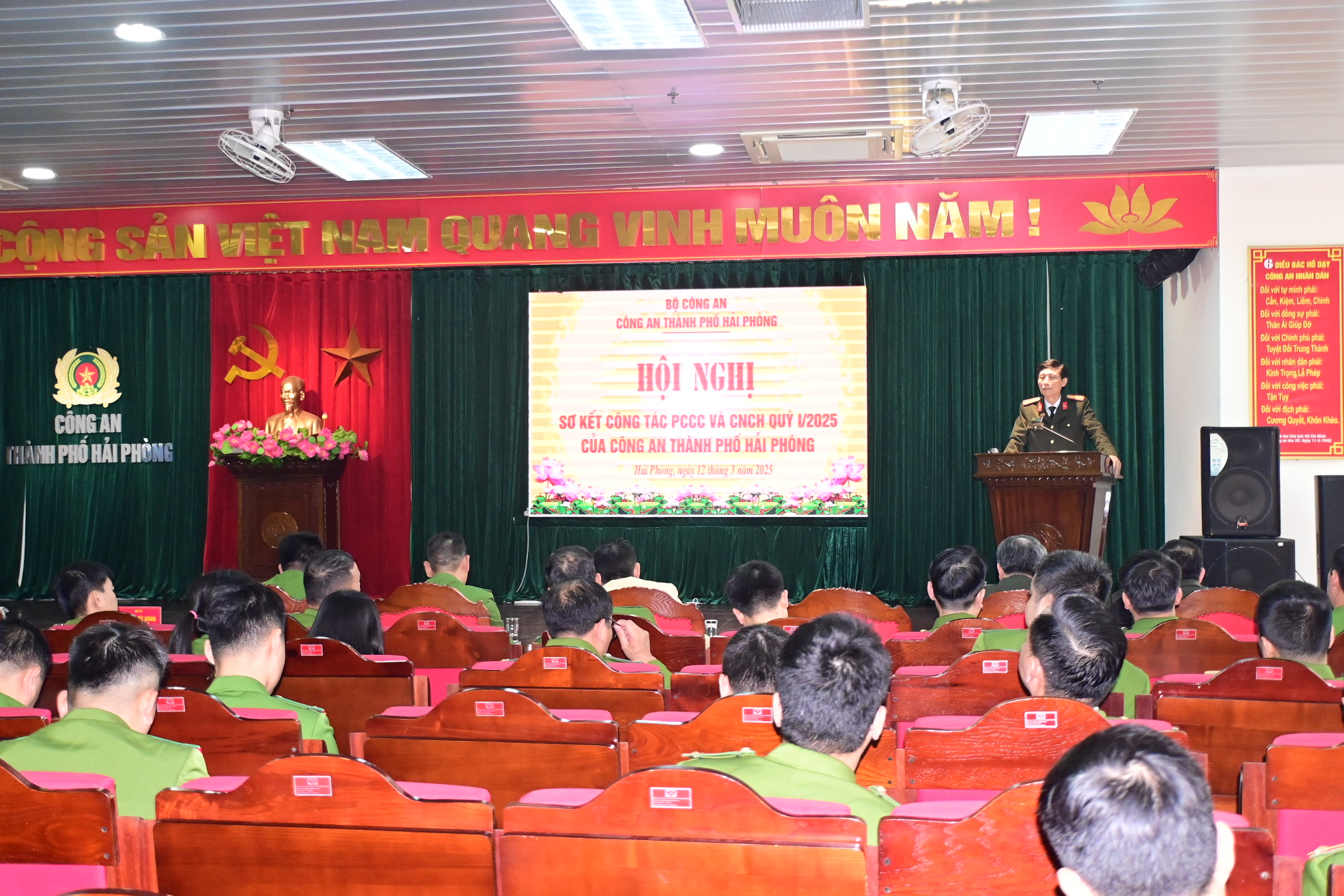 Lực lượng Cảnh sát PCCC và CNCH - Công an thành phố: Sơ kết công tác quý I năm 2025